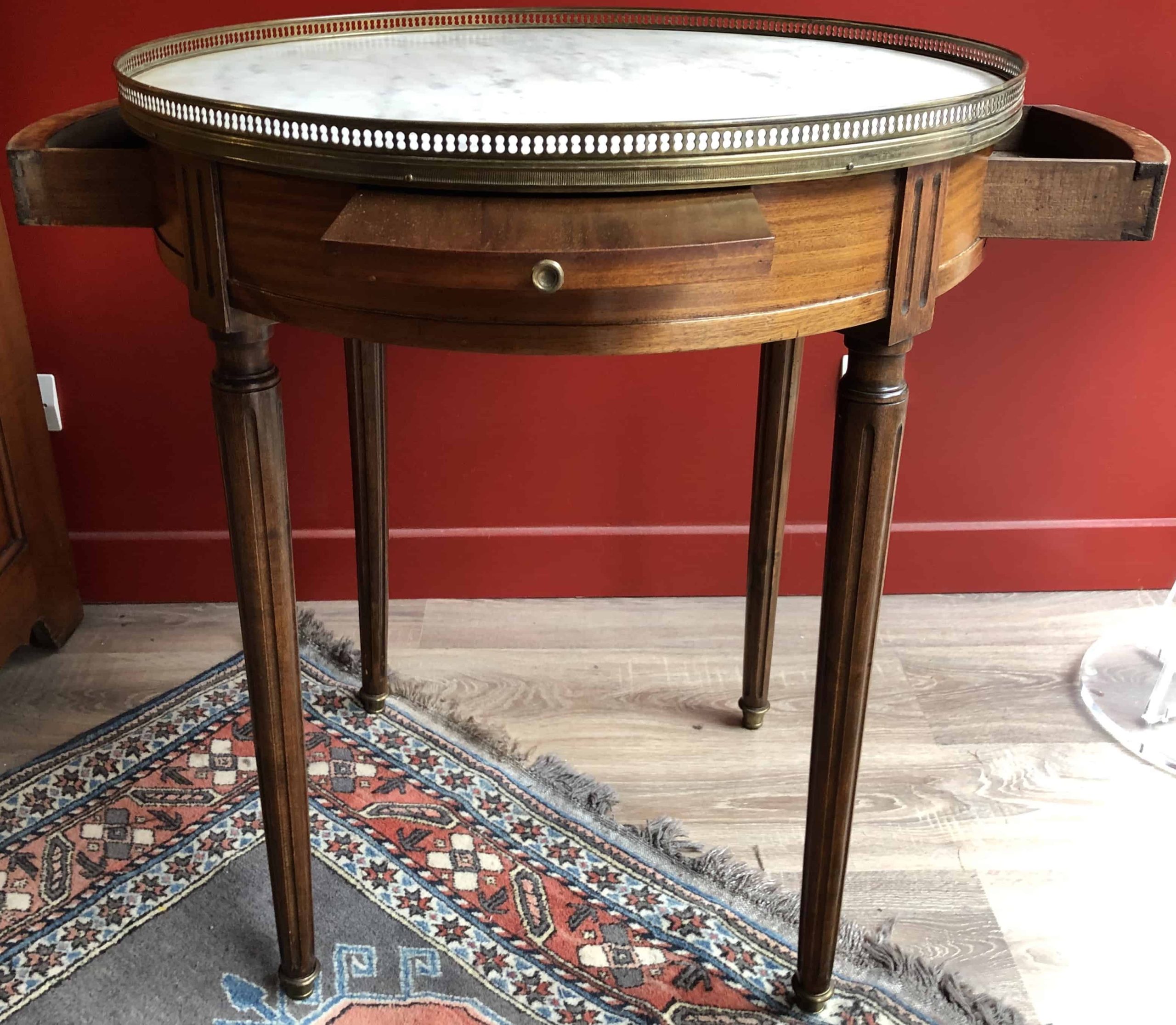 Table bouillotte en acajou fin 18è / début 19è – Image 6