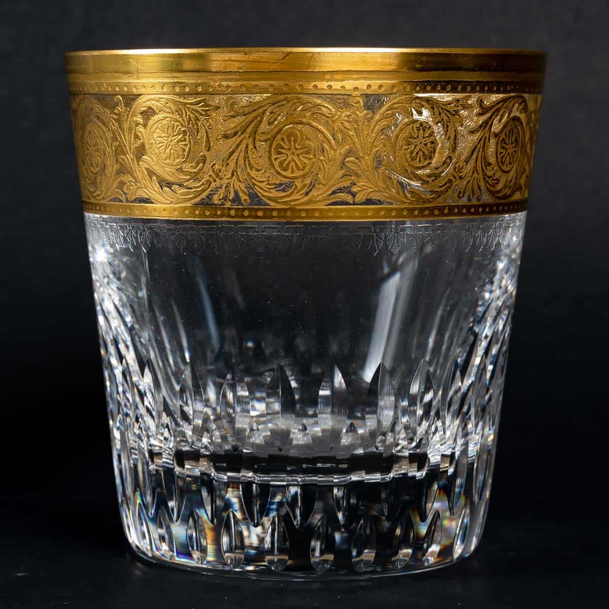 Cristallerie Saint Louis Ensemble à Whisky Modèle Thistle Or – Image 3