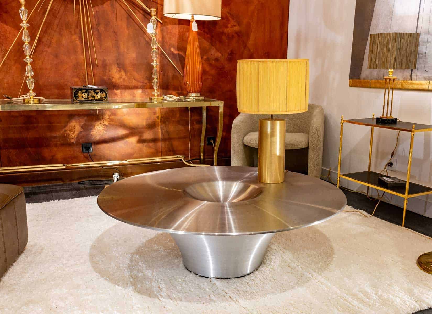 Table basse en aluminium, années 1970 – Image 5