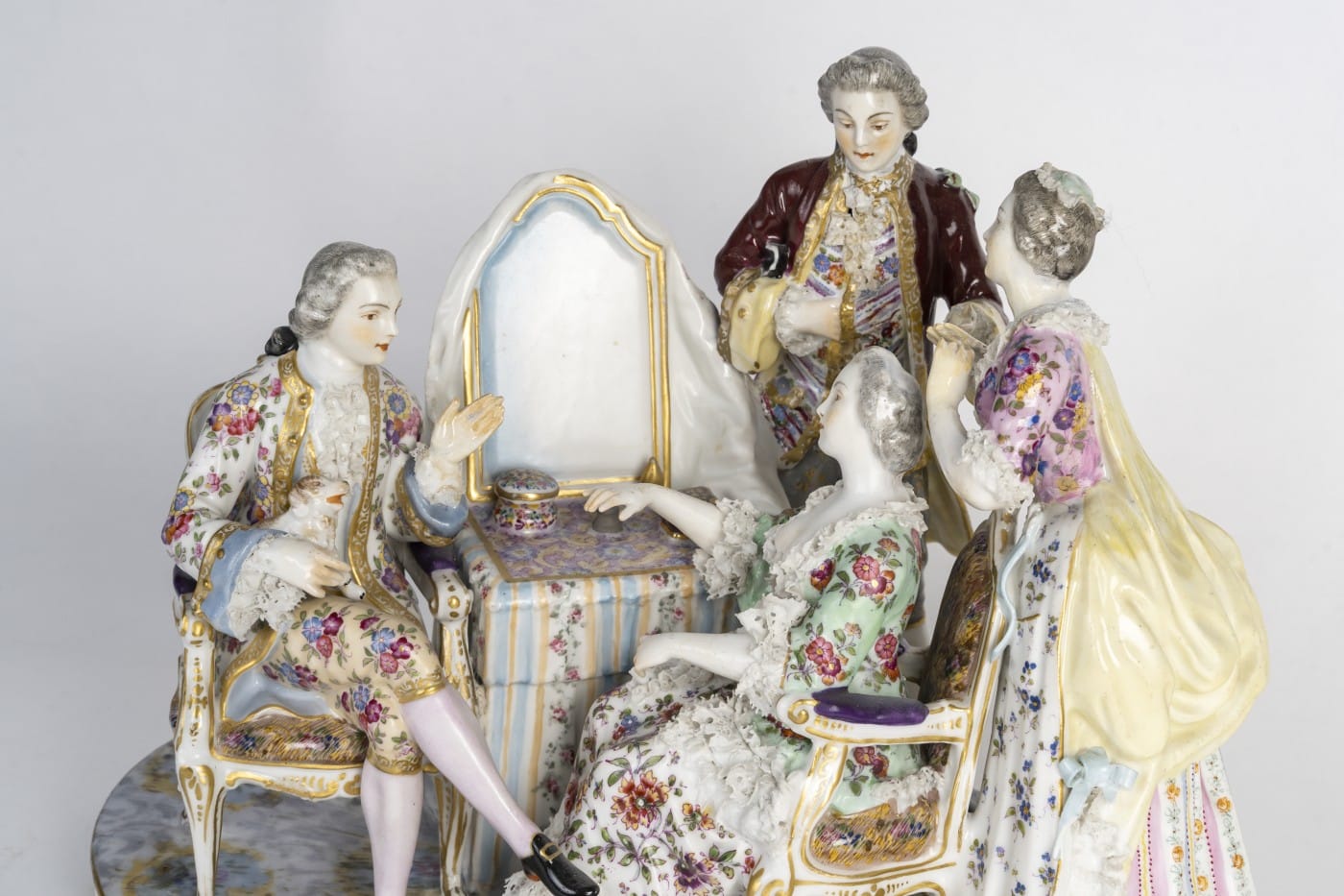 Un groupe en porcelaine de Meissen, XIXème siècle – Image 5