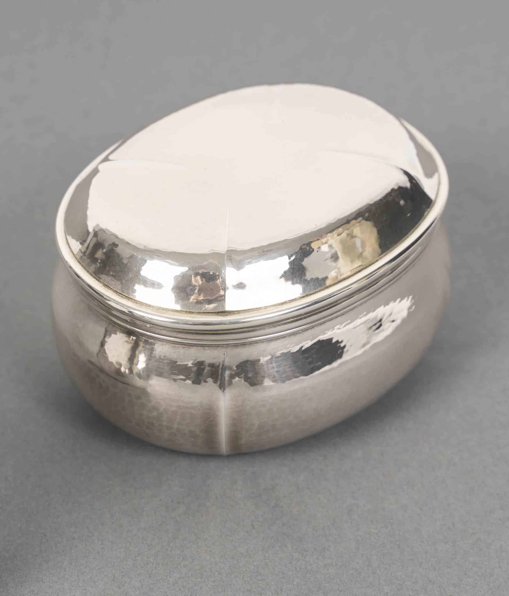 G. LECOMTE – Service thé café 4 pièces argent massif époque ART DECO 1925 – Image 7