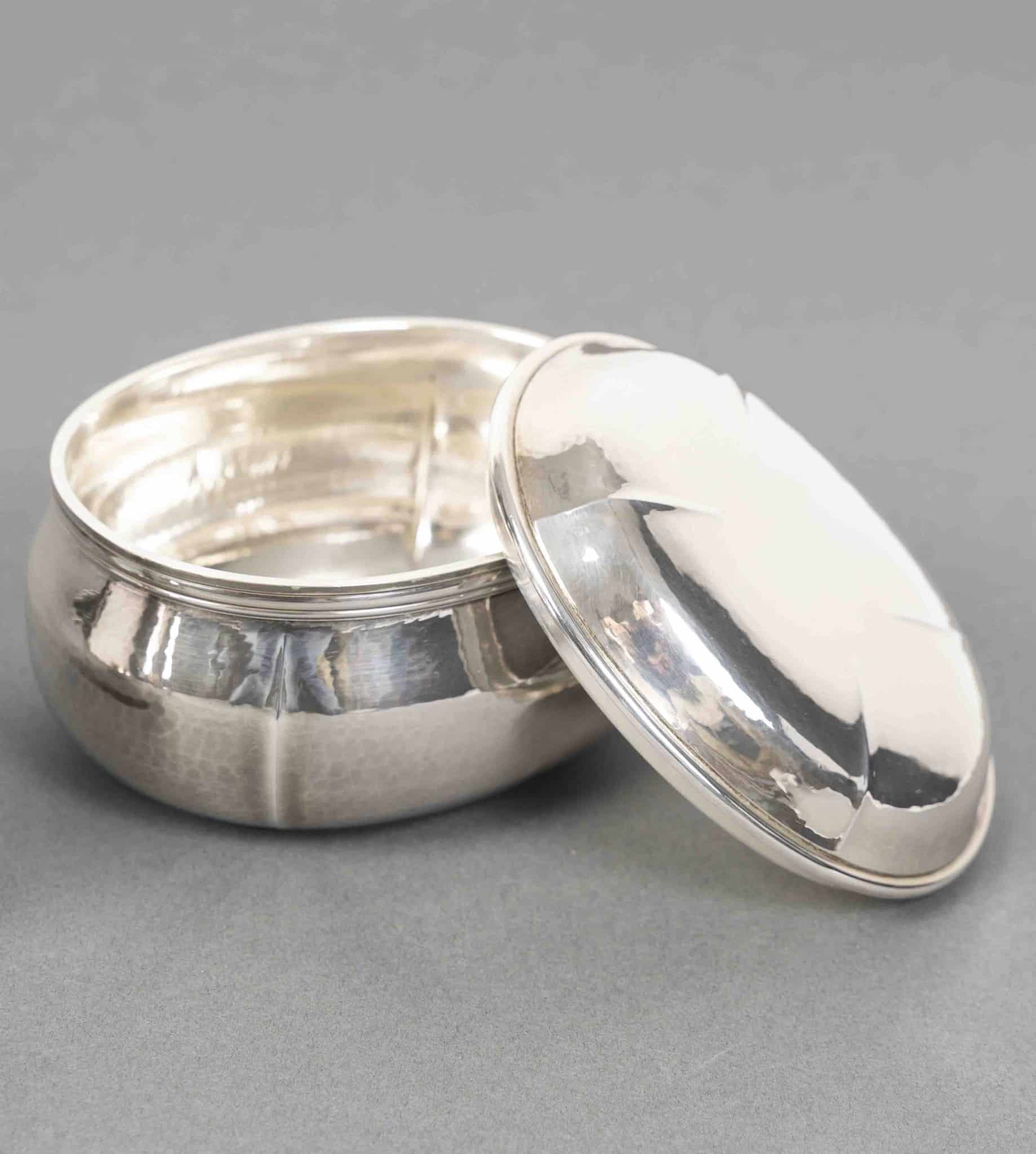 G. LECOMTE – Service thé café 4 pièces argent massif époque ART DECO 1925 – Image 9