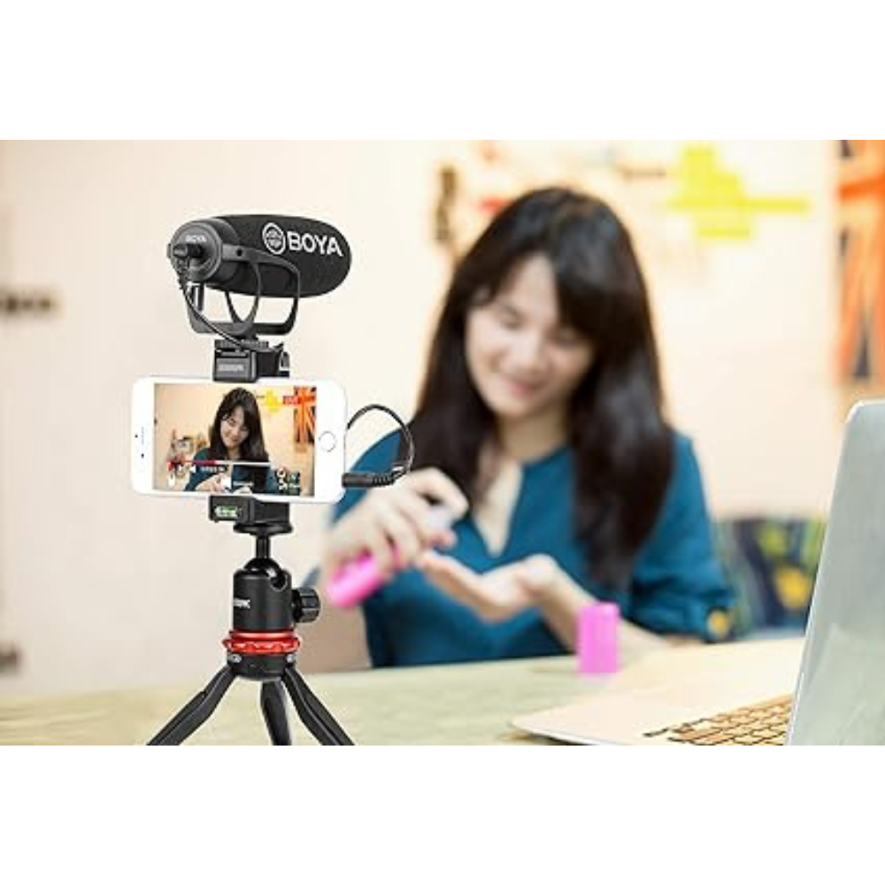 BOYA BY-BM2021 Microphone canon super-cardioïde filaire pour reflex numériques et smartphones – BOYA MICROPHONE BY-BM2021 – Image 3