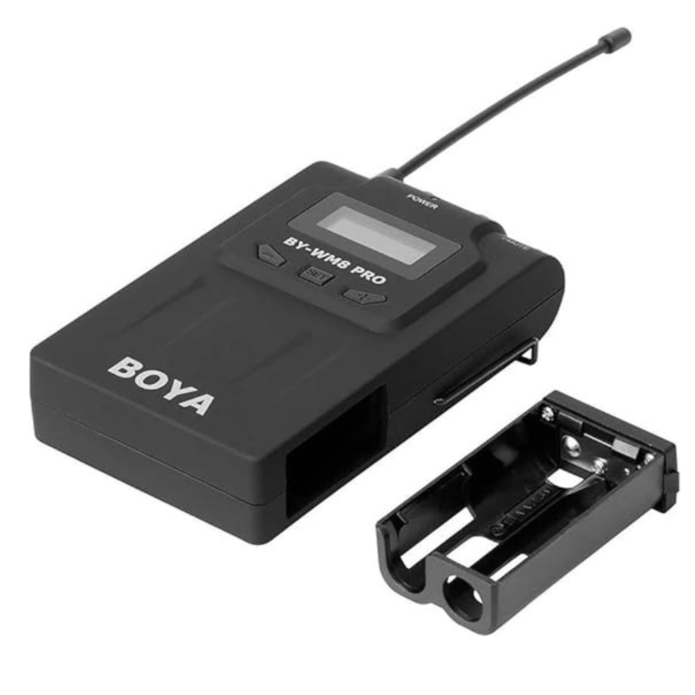 Boya by-WM8 Pro-K2 Système de microphone sans fil UHF à deux canaux avec un récepteur et deux émetteurs – BOYA MICROPHONE BY-WM8 PRO-K2 – Image 6