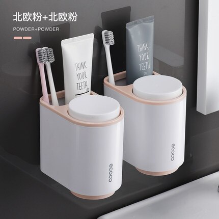 LEDFRE dentifrice presse-agrumes mural brosse à dents support de lavage pour salle de bain tasse accessoires ensemble LF71098 – Image 7