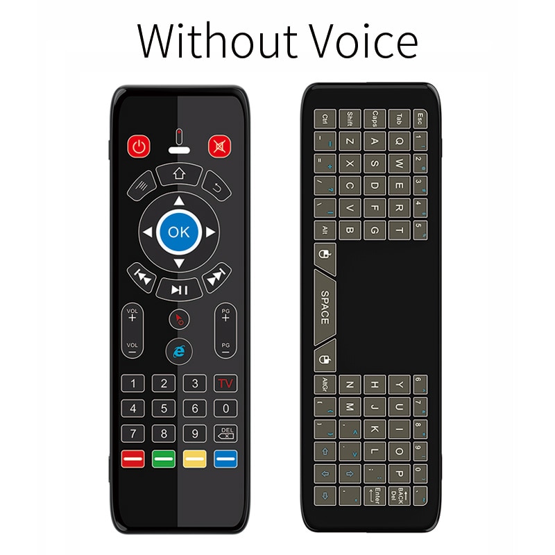 7 couleurs rétro-éclairage pavé tactile jeu Mini clavier pour Air souris voix télécommande gyroscope portée 2.4G IR LED lumière pour TV Box Smart TV – Image 7