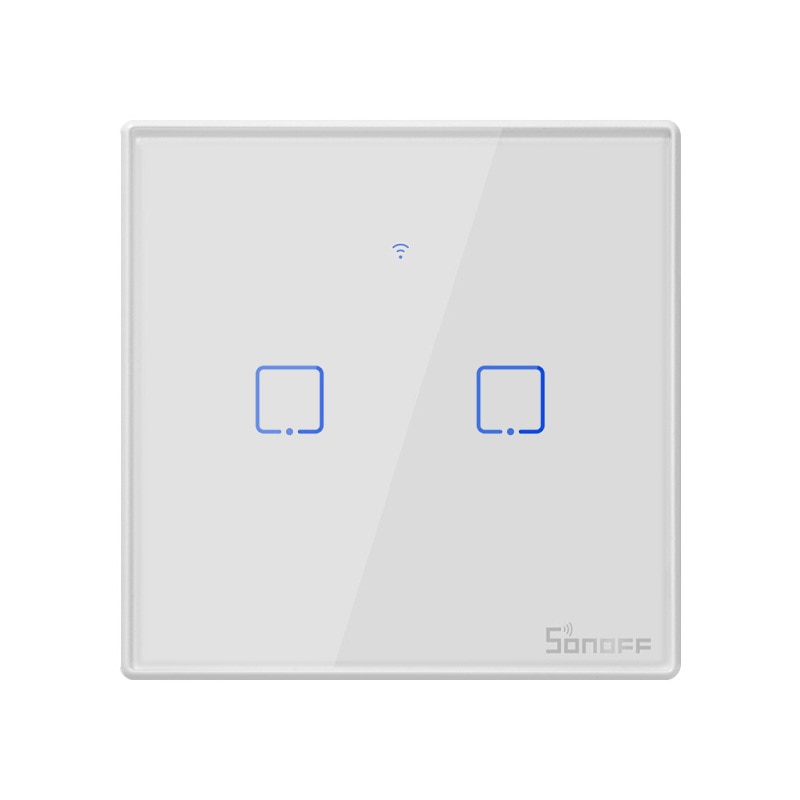 Sonoff T2 1 2 3 Gang Smart WiFi interrupteur de lumière murale minuterie RF/APP/commande tactile EU panneau domotique Google Nest/Alexa – Image 9