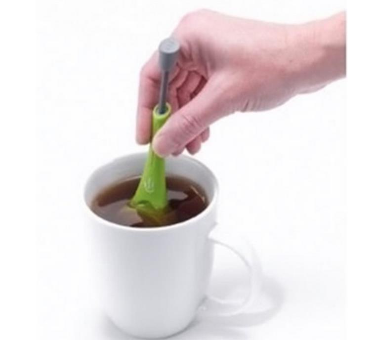 Infuseur à thé avec plongeur intégré | Saveur Intense saine sac à thé réutilisable sac en plastique, passoire à thé et café, mesure de tourbillon et de presse – Image 5