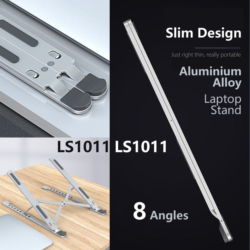 Support pour ordinateur portable X Style réglable pliable en alliage d’aluminium bureau bureau support pour ordinateur portable pour 7-15 pouces Macbook Pro Air – Image 5