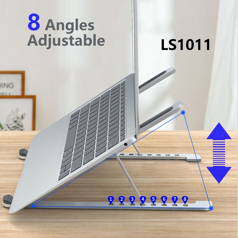 Support pour ordinateur portable X Style réglable pliable en alliage d’aluminium bureau bureau support pour ordinateur portable pour 7-15 pouces Macbook Pro Air – Image 6
