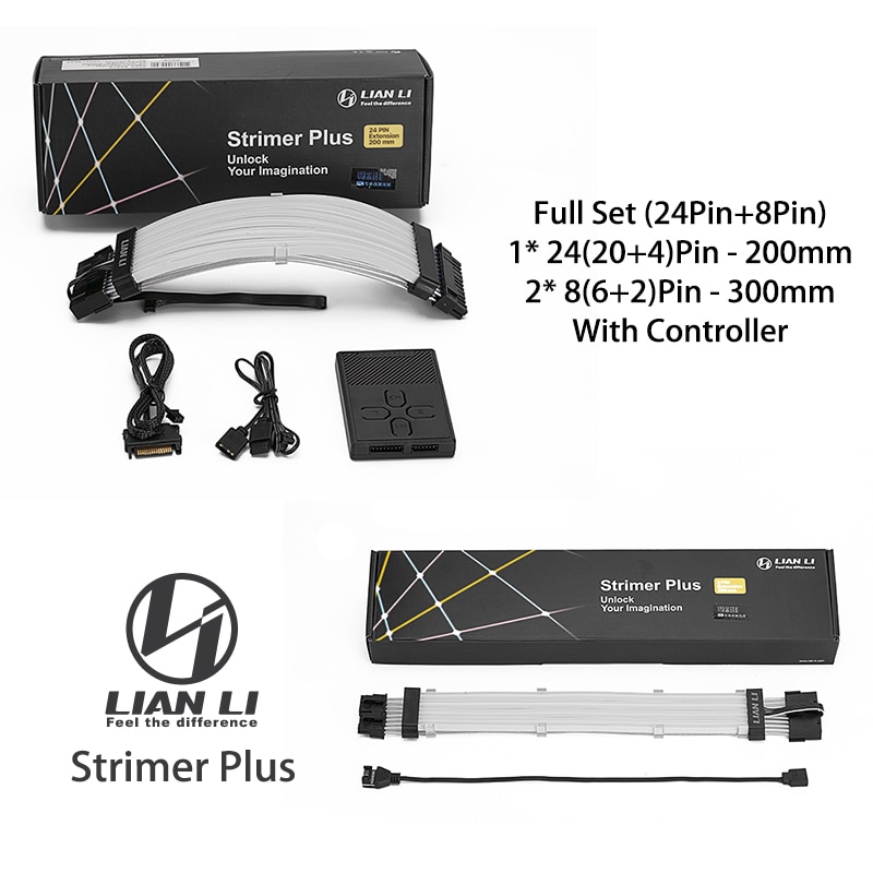 Formulamod-câble d’extension pour carte mère et carte graphique, Atx 24 broches et pcie 8 broches, avec éclairage a-rgb – Image 9