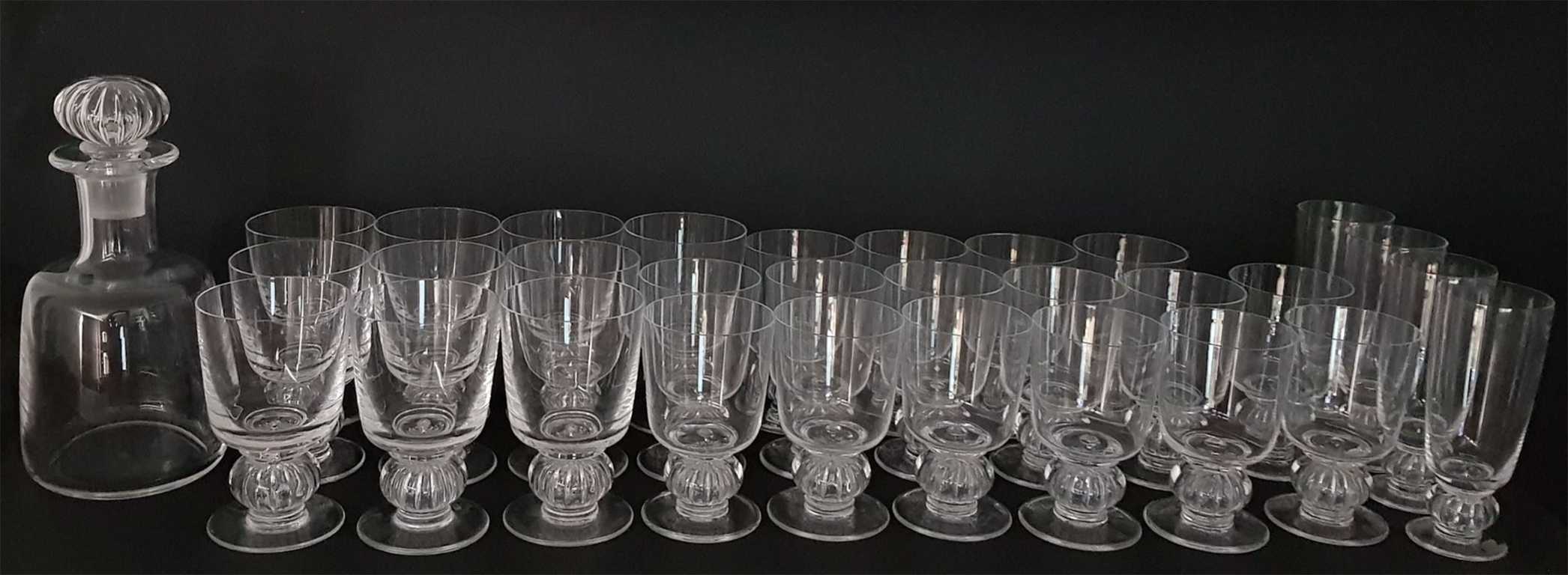 Service en cristal Marc LALIQUE (1900-1977) » Majorque « – Image 4
