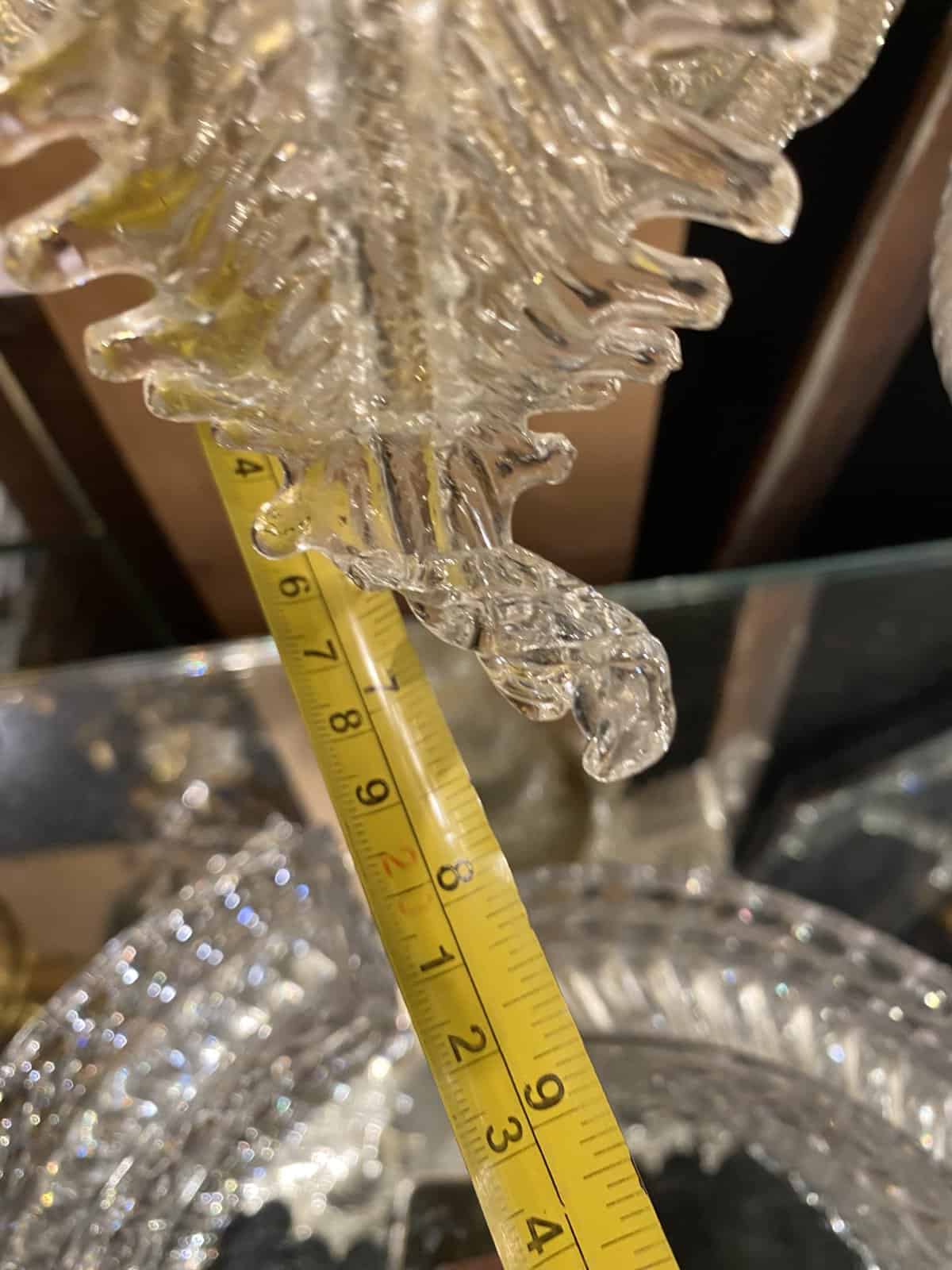 1950/70′ Paire d’Appliques à 2 Bras de Lumière en Cristal de Murano Avec Paillons d’Or – Image 6