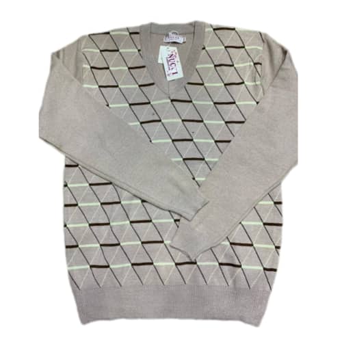 Pull-Over Col V en Laine – Image 3