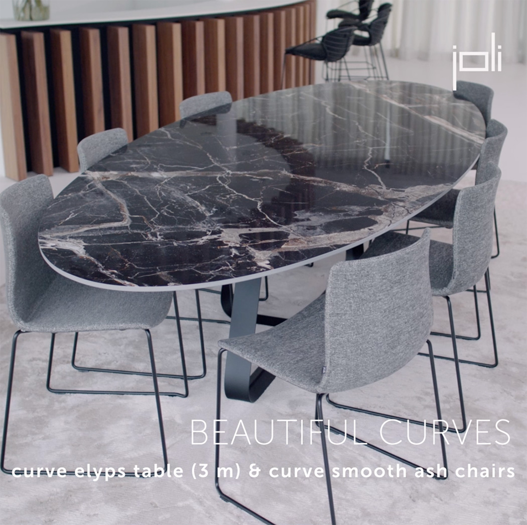 Table ovale CURVE Céramique – 250×128 – JOLI – Modèle d’exposition – Image 3