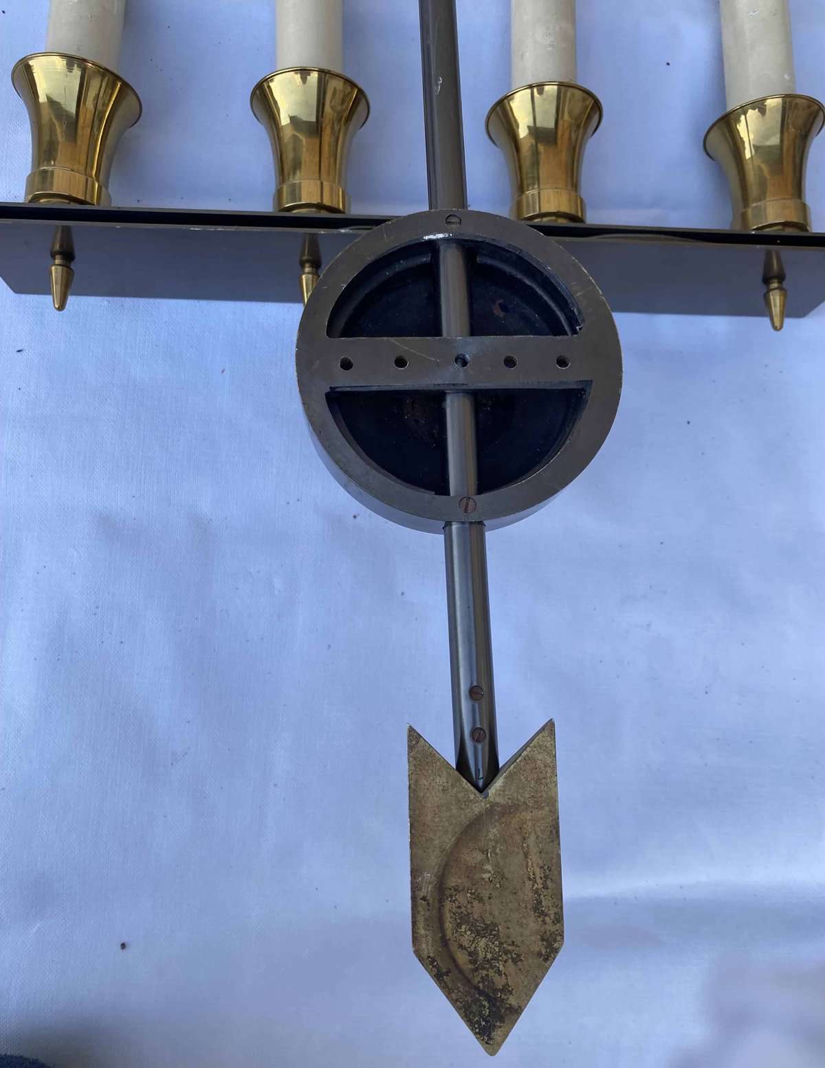 1950/70′ Paire d’Appliques à la Perruche Posée Sur Une Gaine, Maison Baguès H 63 cm – Image 5