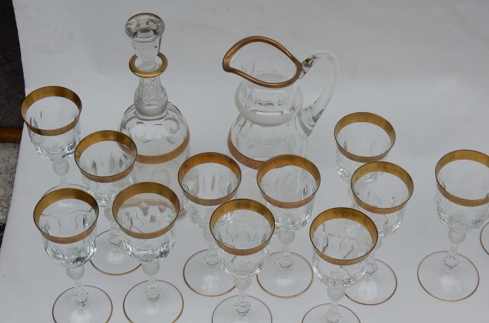1950′ Service En Cristal De Moser 54 Pièces – Image 5