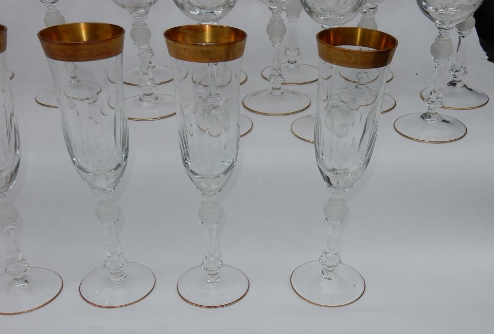 1950′ Service En Cristal De Moser 54 Pièces – Image 7