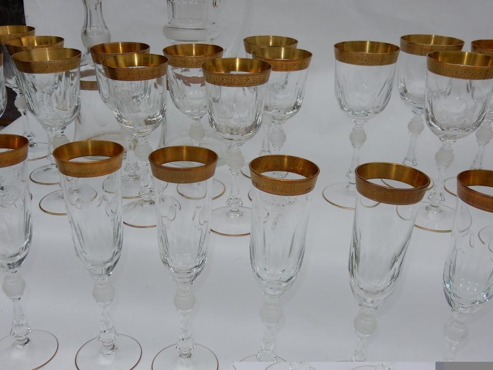 1950′ Service En Cristal De Moser 54 Pièces – Image 9