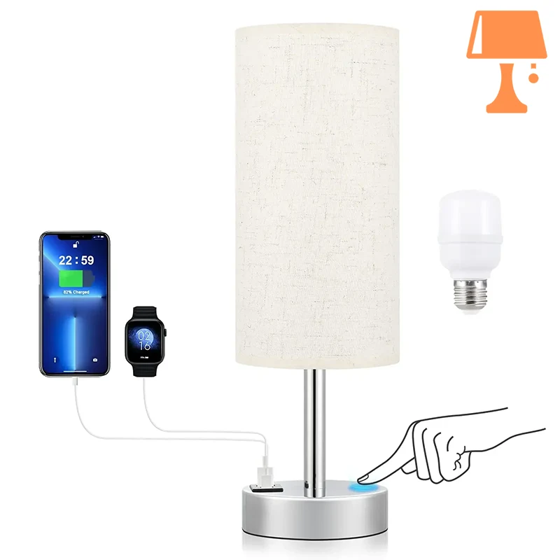 Lampe de Chevet Avec Port USB – Image 3